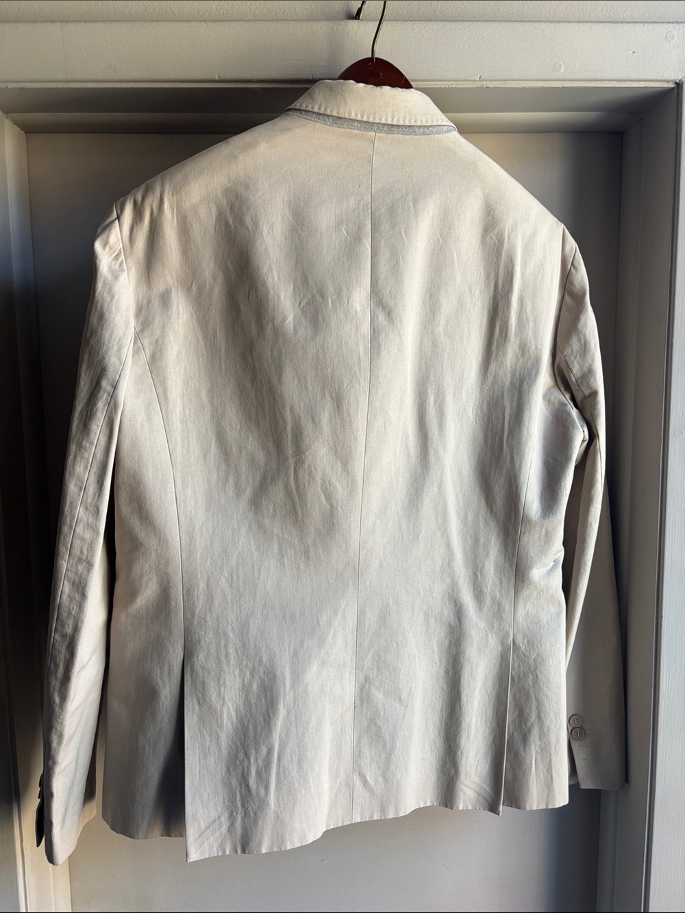 Neil Barrett Men's 5-pocket Khaki Blazer - Classic Single-Breasted Jacket - Picture 5 of 6